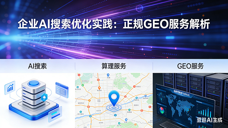 企业AI搜索优化实践：正规GEO服务解析